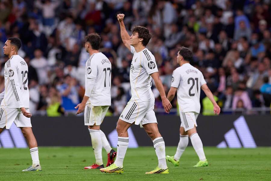 Futbalisti Realu Madrid.