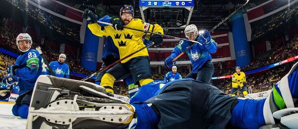 Filip Forsberg nedal gól brankárovi Horákovi na MS 2025.