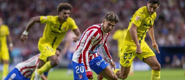 Giuliano Simeone z Atlética uniká hráčom Villarrealu