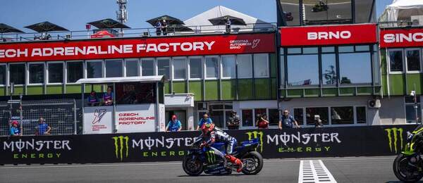 Fabio Quartararo na okruhu Automotodrom Brno.