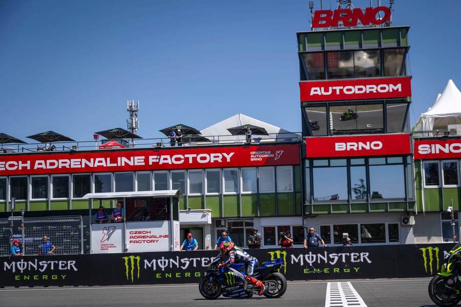 Fabio Quartararo na&nbsp;okruhu Automotodrom Brno.