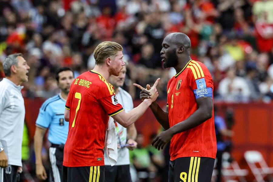 Hviezdy Belgicka Kevin De Bruyne a&nbsp;Romelu Lukaku.