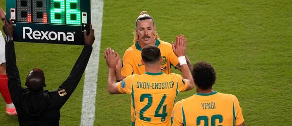 Jackson Irvine strieda v zápase Paraguaj vs. Austrália na MS 2026.