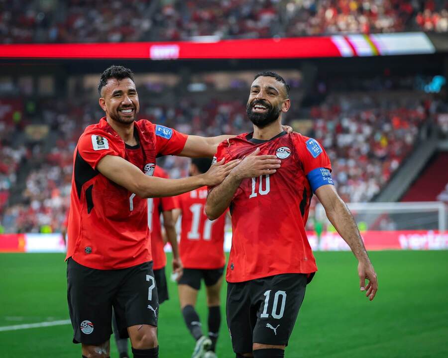 Na snímke hviezda Egypta Mohamed Salah.