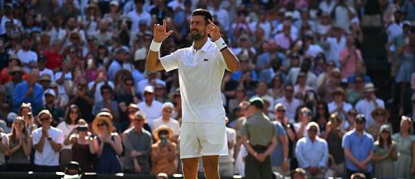 Novak Djokovič vs. Roman Safiullin v osemfinále Wimbledonu