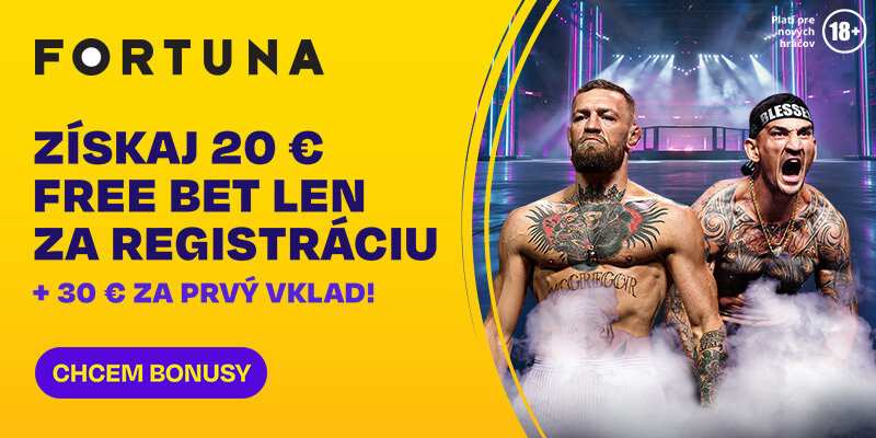 Stav si na&nbsp;McGregor vs. Holloway vo&nbsp;Fortune