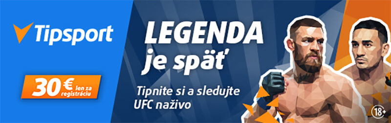 Stav si a&nbsp;sleduj návrat McGregora naživo v&nbsp;Tipsporte