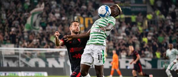 Záber zo zápasu Ferencvároš vs. Górnik Zabrze.