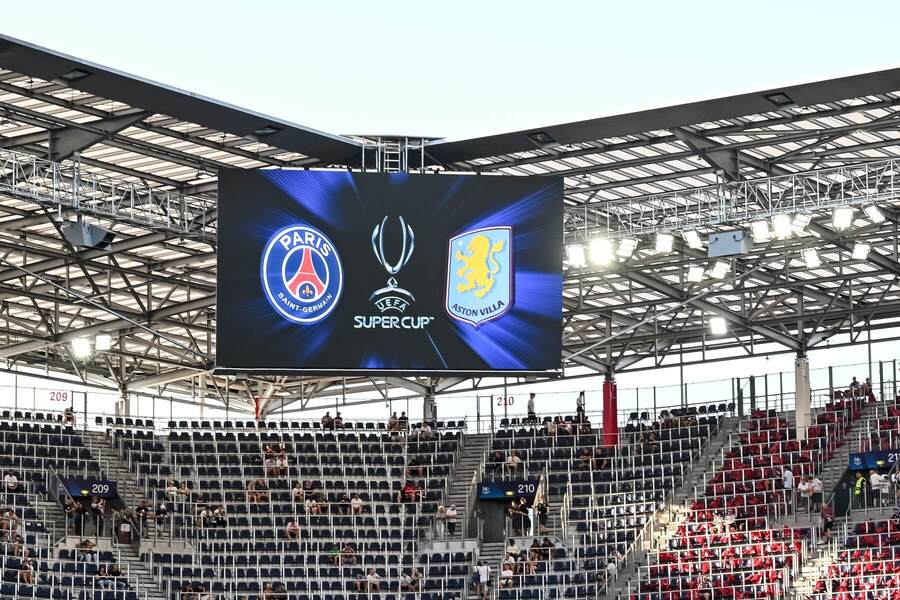 PSG vs. Aston Villa v&nbsp;Superpohári UEFA