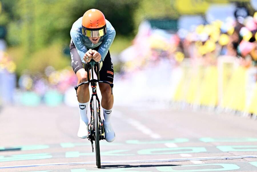Joshua Tarling počas časovky na&nbsp;Tour de France 2026