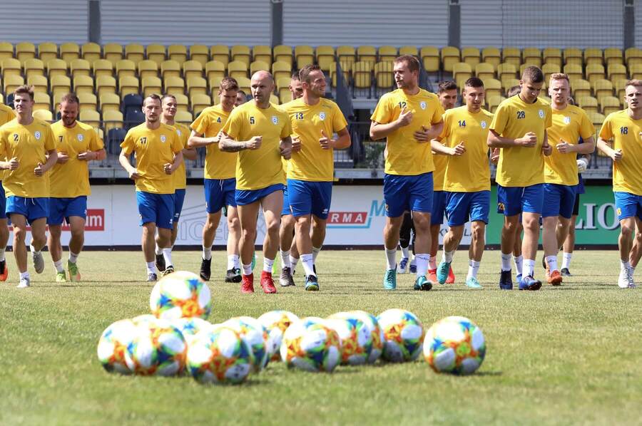 Tréning futbalistov FK Pohronie.