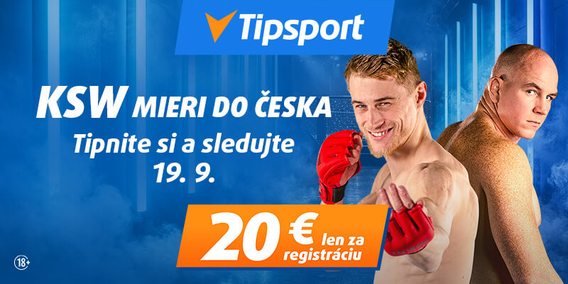 Tipni si a&nbsp;sleduj KSW 121 so&nbsp;Štefanom Vojčákom live v&nbsp;Tipsporte!