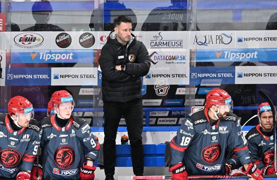 Tréner Prešova Ryan Colville.