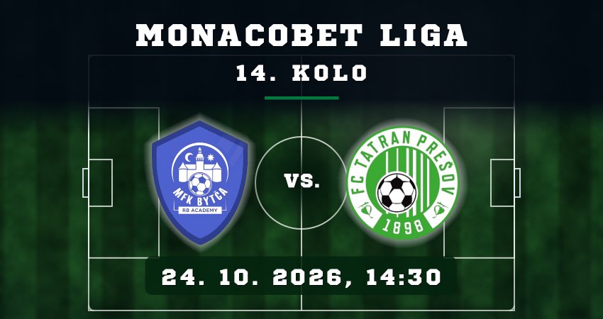 14. kolo MONACObet ligy Bytča vs. Prešov.