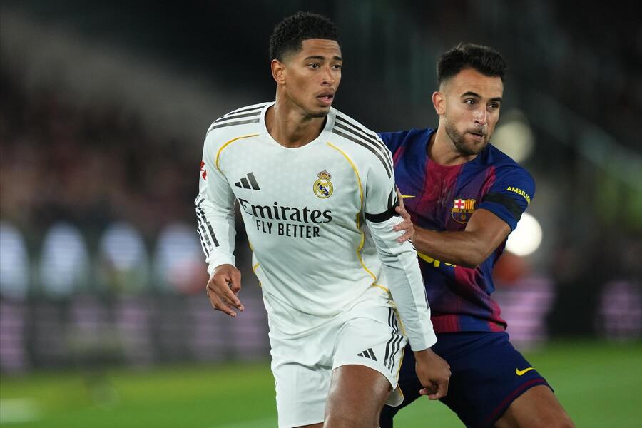 Jude Bellingham z&nbsp;Realu Madrid a&nbsp;Eric Garcia z&nbsp;FC Barcelona