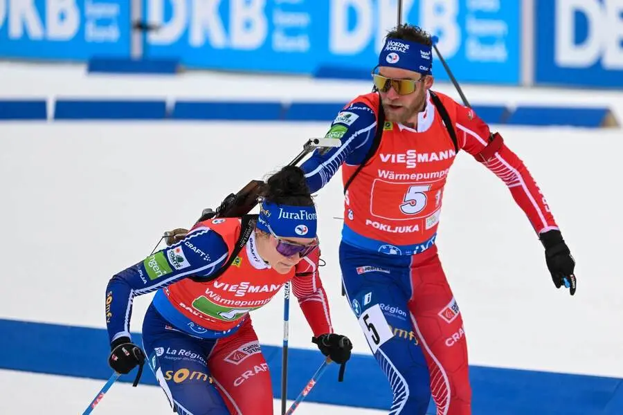 Biathlon Relay exchange in Pokljuka